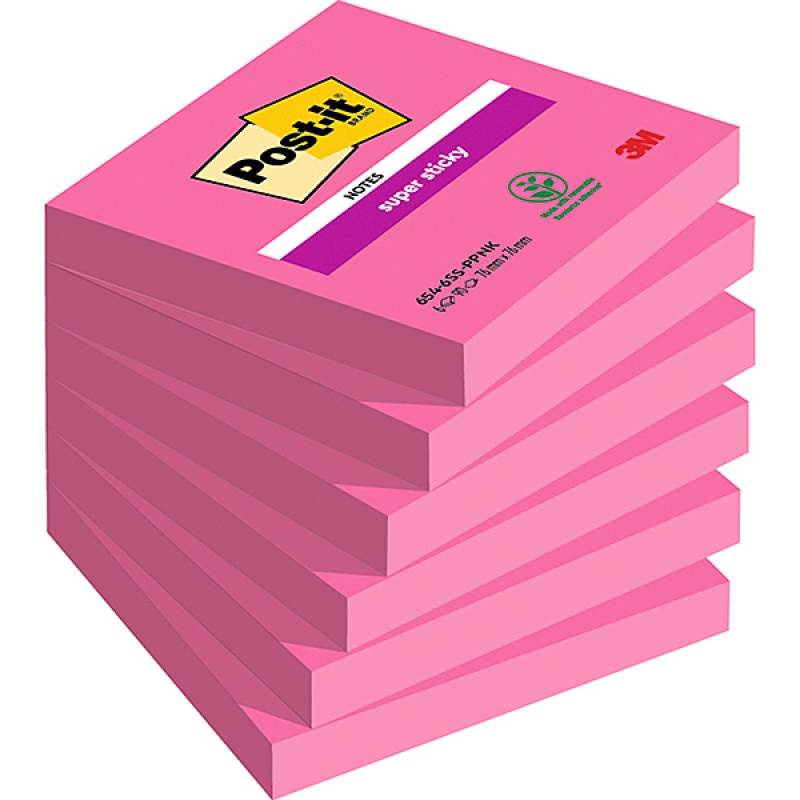 Post-it&#174; Super Sticky jegyzett&#246;mb 76&#215;76mm 90lap 654-6SS cikl&#225;men