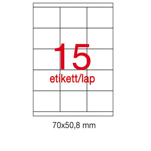 Etikett A1295 50,8x70mm 100&#237;v Apli