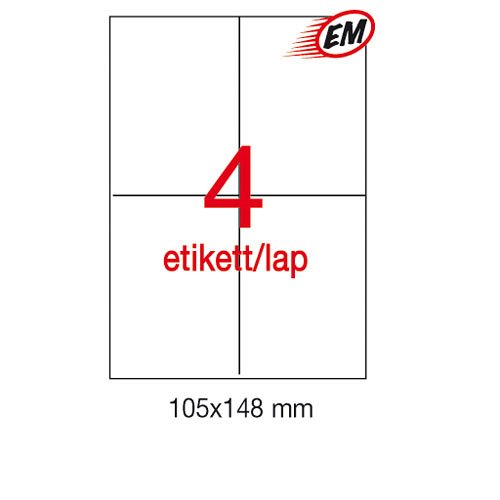 Etikett A1797 148x105mm 500&#237;v Apli