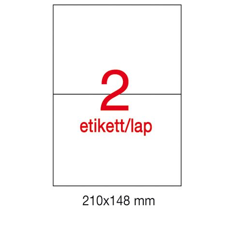 Etikett A1264 148x210mm 100&#237;v Apli