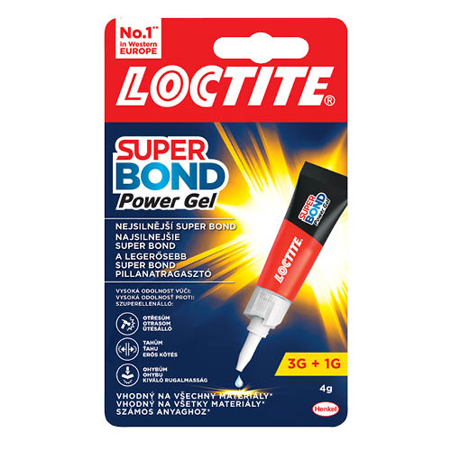 Pillanatragaszt&#243; Loctite Super Bond Power Gel 4g