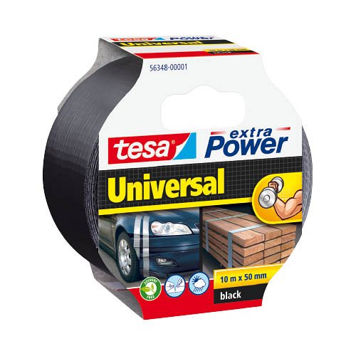 Ragaszt&#243;szalag tesa&#174; Extra Power Univerz&#225;lis sz&#246;vetszalag 50mm x 10m 56348 fekete