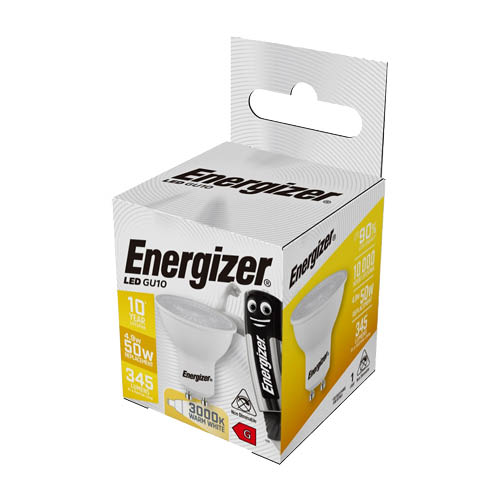 Izz&#243; LED ENERGIZER GU10 4,9W 3000K 345LM (50W)