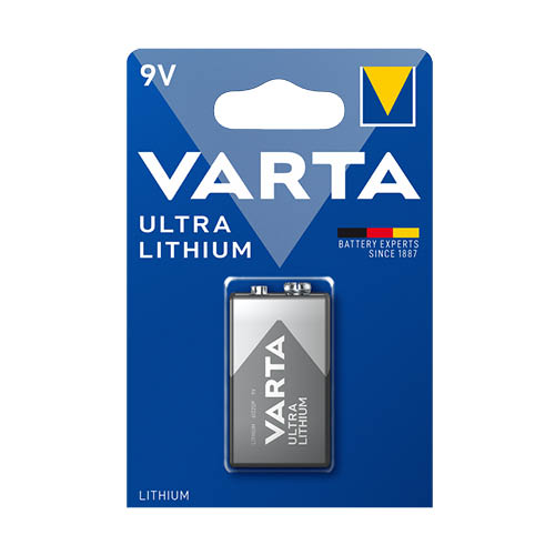 Elem 9V-os 6LR61 VARTA Professional Lithium