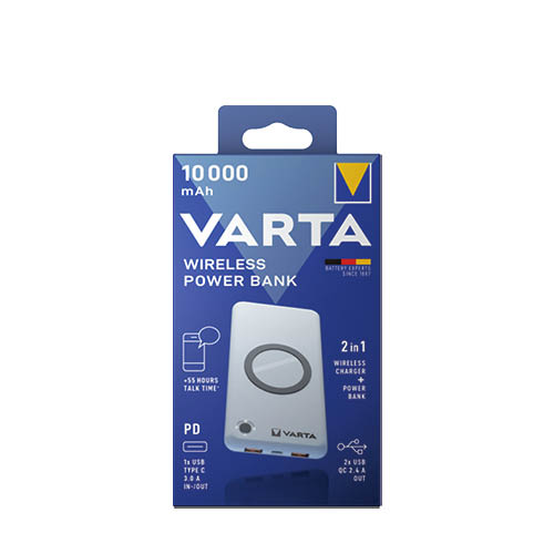 Hordozhat&#243; akkumul&#225;tor VARTA Portable Wireless Power Bank 10000mAh