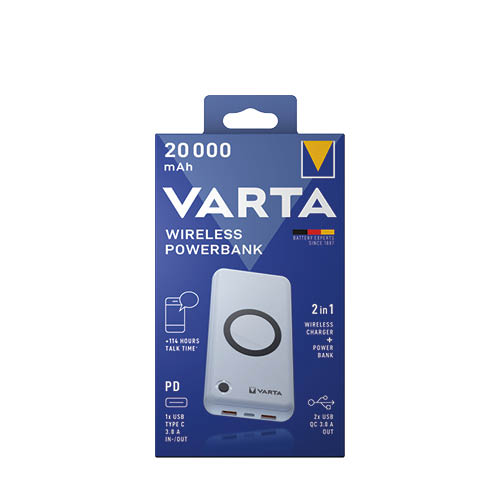 Hordozhat&#243; akkumul&#225;tor VARTA Portable Wireless Power Bank 20000mAh