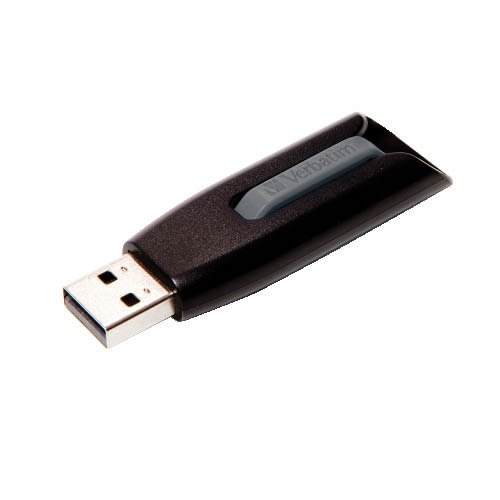 USB drive 16GB, USB 3.2, VERBATIM V3, fekete-sz&#252;rke