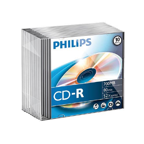 CD-R Philips &#237;rhat&#243; 52x slim