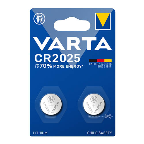 Gombelem CR2025 VARTA ELECTRONICS 2db-os csomag