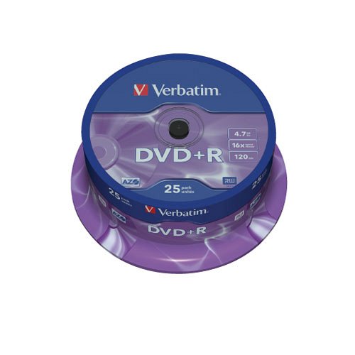 DVD-R Verbatim 4,7GB 16x 25db/henger 43522