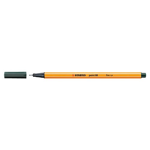 Tűfilc STABILO point 88 0,4mm s&#246;t&#233;tsz&#252;rke