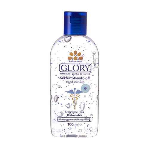 K&#233;zfertőtlen&#237;tő g&#233;l Glory 100ml Alkohol A+E vit. Illatmentes