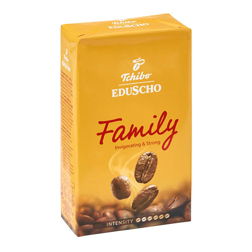 K&#225;v&#233; Eduscho / Tchibo Family s&#225;rga 250 g őr&#246;lt