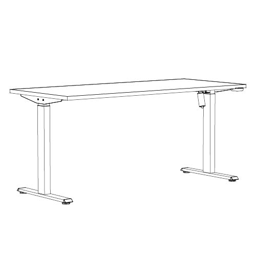 Elektromosan &#225;ll&#237;that&#243; asztal eComo PLUS desk Sit-Stand 120x80cm sz&#252;rke