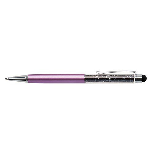 Goly&#243;sir&#243;n fel&#252;l Swarovski&#174; krist&#225;lyokkal t&#246;ltve vil&#225;goslila tolltest 14 cm Touch fekete