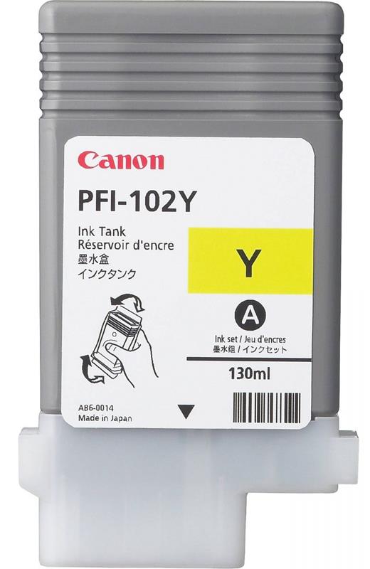 Canon tintapatron PFI-102 s&#225;rga