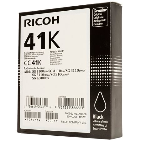 Ricoh g&#233;lpatron GC41K fekete 2500 old. 405761