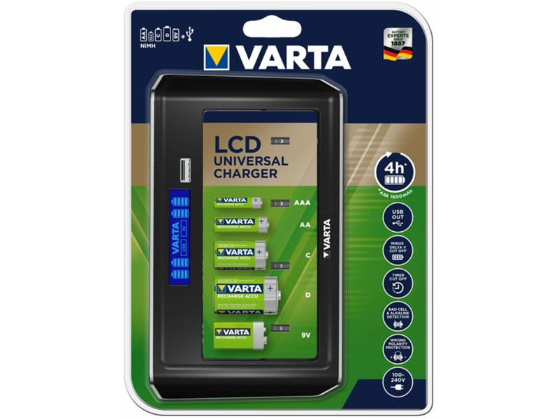  Univerz&#225;lis elemt&#246;ltő VARTA LCD