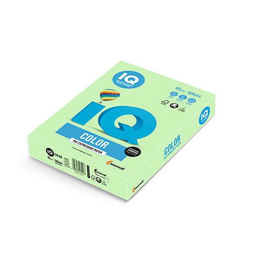 Másolópapír A/4 80g IQ COLOR 500ív pasztell zöld
