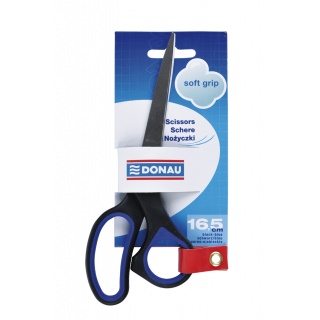 Univerzális olló DONAU SoftGrip 16cm fekete/kék