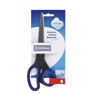 Univerzális olló DONAU SoftGrip 20cm fekete/kék