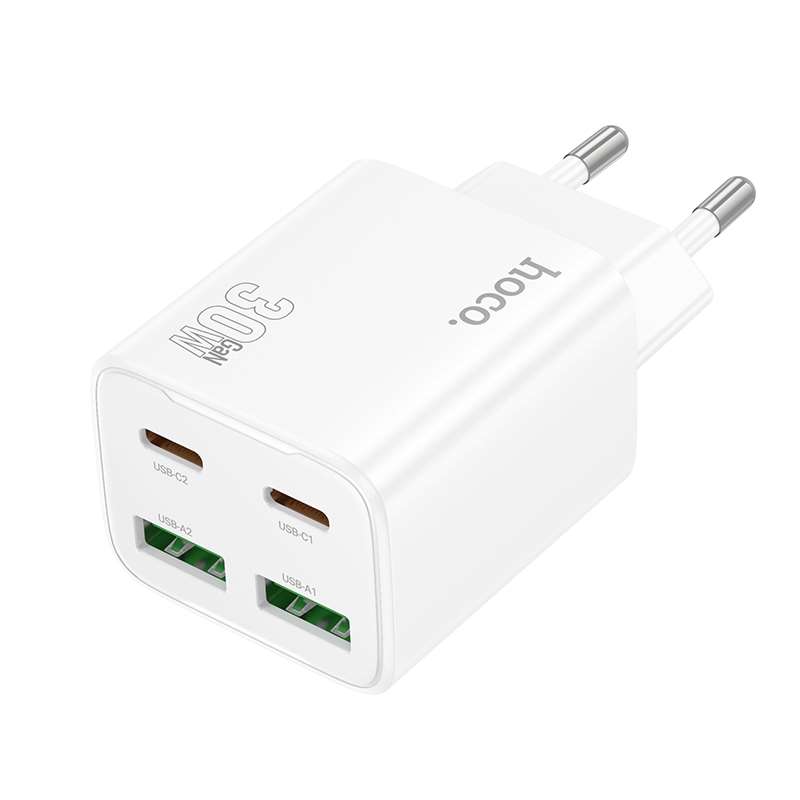 Hálózati töltő HOCO N56 Fundador 2xUSB-C 2xUSB-A 30W