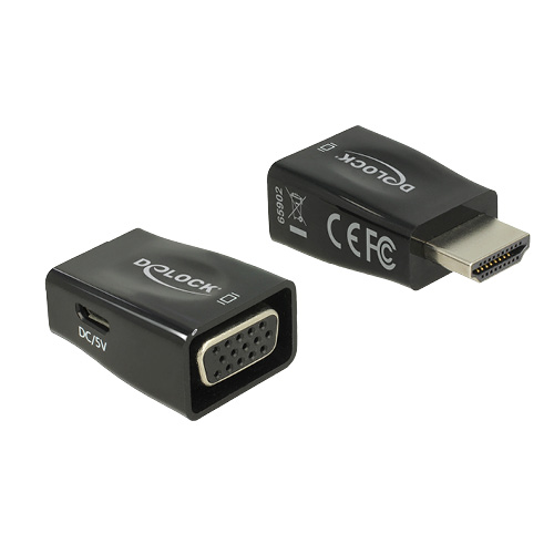 Adapter DELOCK HDMI-A dugó > VGA hüvely