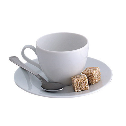 Mokkáscsésze + alj 10cl Rotberg Porcelain Basic fehér 6db/klt.