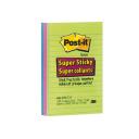 Post-it® Super Sticky 660-3 SSUC 101×152mm, 90lap 3 tömb XXL, vonalazott, szivárvány színek