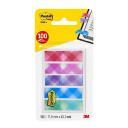 Post-it® Mintás keskeny jelölőcimke csomag 12x43 mm, 684-CAN5-EU, 5x20 mintás címke, skótkockás