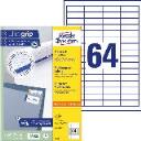 Etikett címke univerzális 3667 fehér QuickPEEL 48,5x16,9mm 100ív