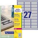 Etikett címke speciális L6011-20 ipari ezüst poliészter címke 63,5 x 29,6 mm