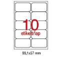 Etikett A2411 99,1x57mm 100ív kerekített sarkú