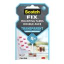 Ragasztószalag csík kétoldalas Scotch-Fix™ 25mmx76 mm 8db átlátszó