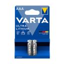 Elem mikro LR3 AAA 1,5V VARTA Professional Líthium 2db-os csomag