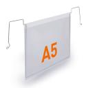 Logisztikai zseb drót rögzítéssel  DURABLE A/5 fekvő PP