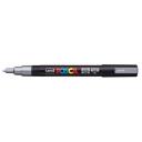 Dekormarker UNI POSCA PC-3M 0,9-1,3mm kúpos hegy ezüst
