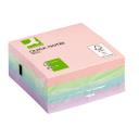 Öntapadós jegyzettömb 76x76mm 400lap Q-CONNECT KF01347 Pastel Rainbow