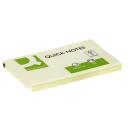 Öntapadós jegyzettömb 127x76mm 100lap Q-CONNECT KF10503 sárga sárga