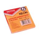 Öntapadós jegyzettömb 76x76mm100lap OFFICE PRODUCTS neonnarancs