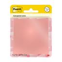 Post-it 600-1TRSPx pasztell jegyzettömb 73x73mm 36lap áttetsző pasztell rózsa