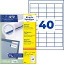 Etikett címke univerzális 4780 fehér QuickPEEL 48,5x25,4mm 25ív