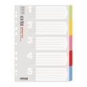 Elválasztólap A/4 karton STANDARD 5rész/Office Products
